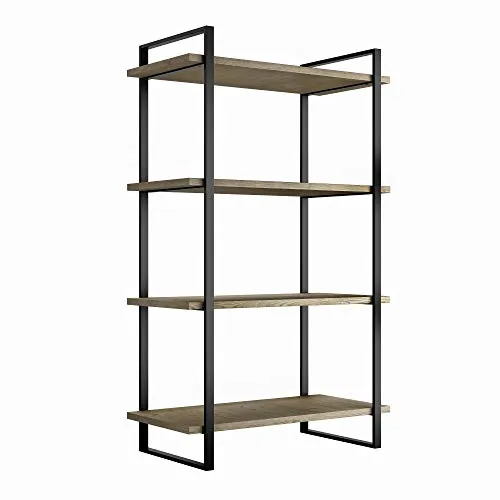 Emuca Scaffale Industriale 1150mm Nero Mogano 4 Ripiani