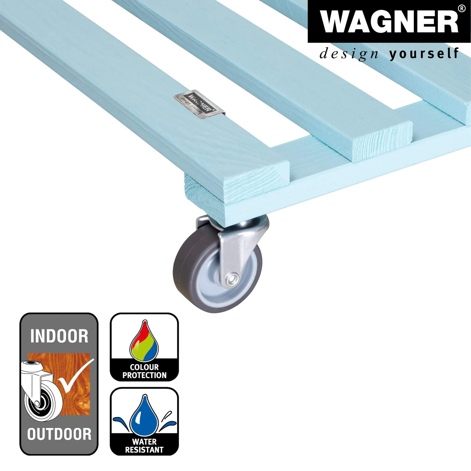 Wagner Aqua Splash carrello piante 38x38 cm aqua