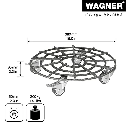 Wagner BautaHL GH 0948 sottovaso acciaio Ø 38 cm 200 kg