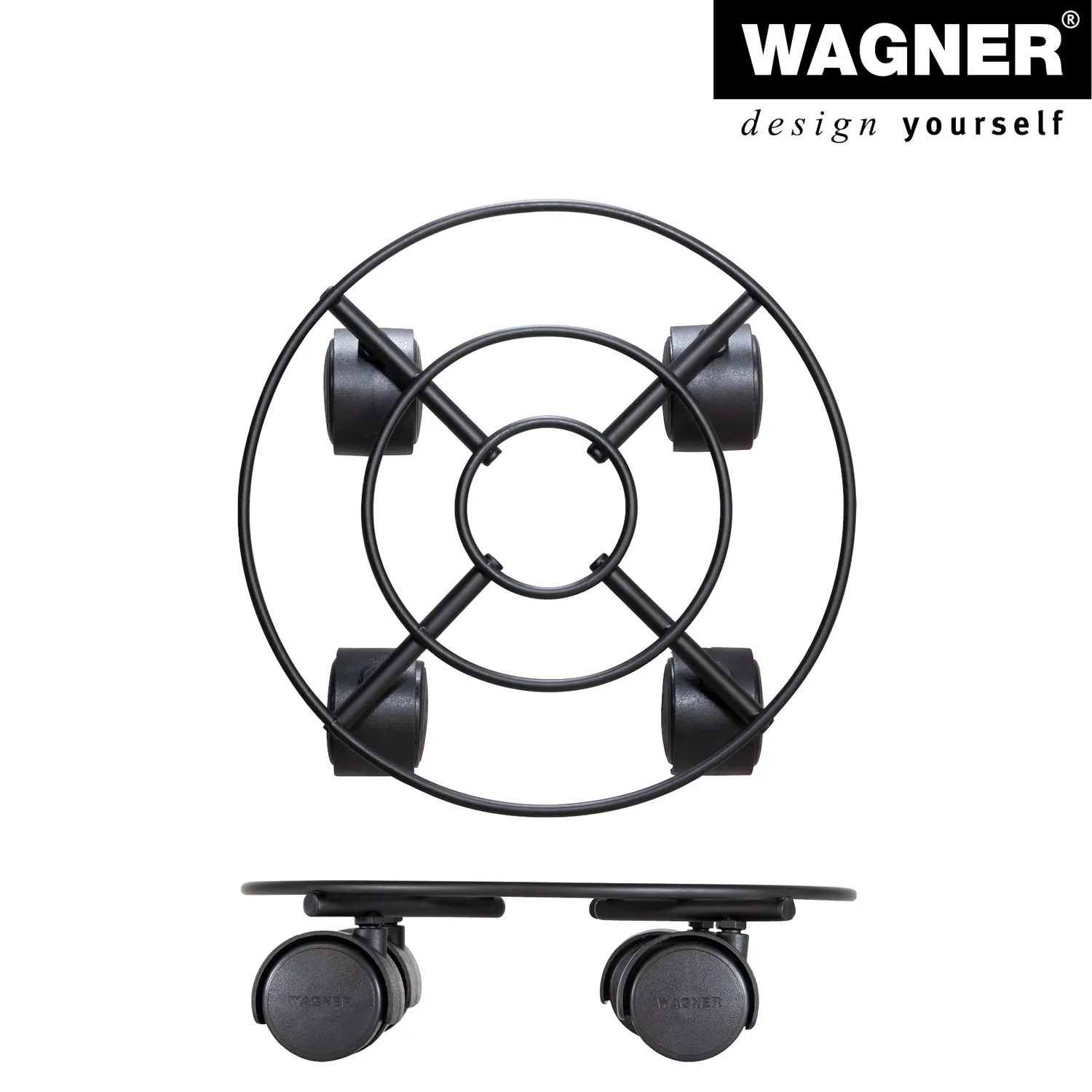 Wagner Draht GH 0942 sottovaso ruote Ø23 cm 60 kg
