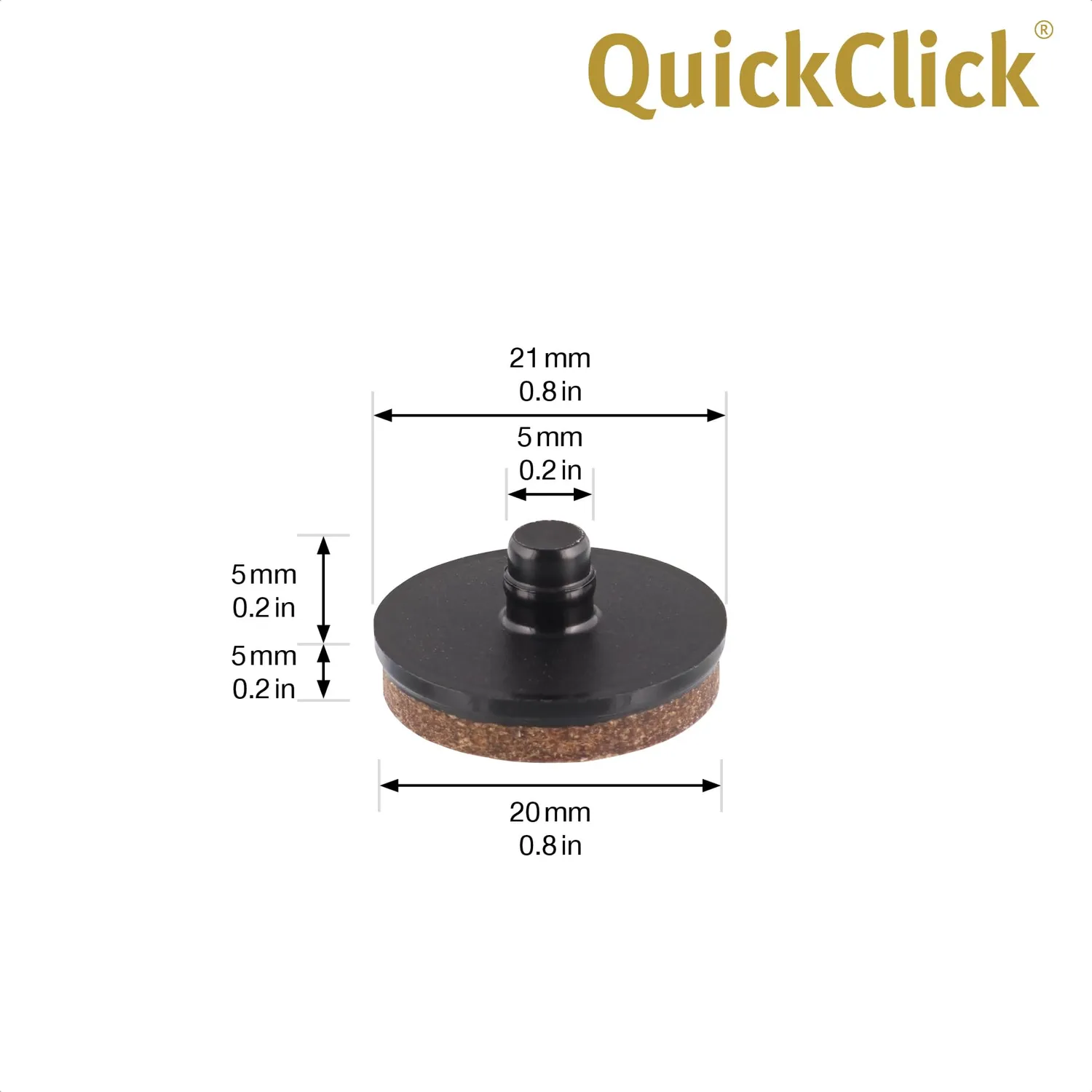 Wagner QuickClick 15788700 feltrini ricambio Syno 8pz Ø20 mm