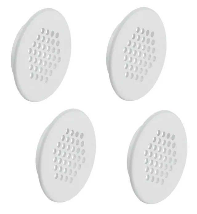 Gedotec griglia ventilazione Ø48 mm bianca 4 pezzi