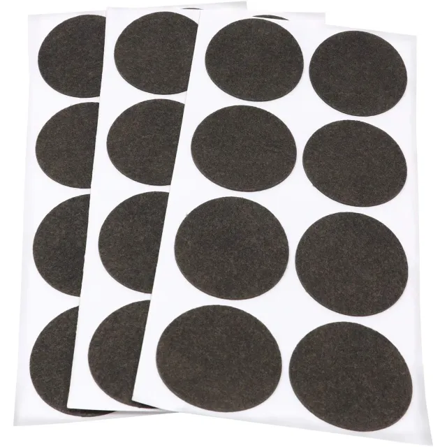 Adsamm feltrini ultrasottili Ø 50 mm marroni 24 pezzi da 1,5 mm