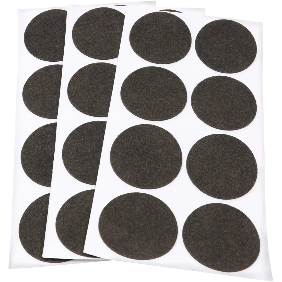 Adsamm feltrini ultrasottili Ø 50 mm marroni 24 pezzi da 1,5 mm