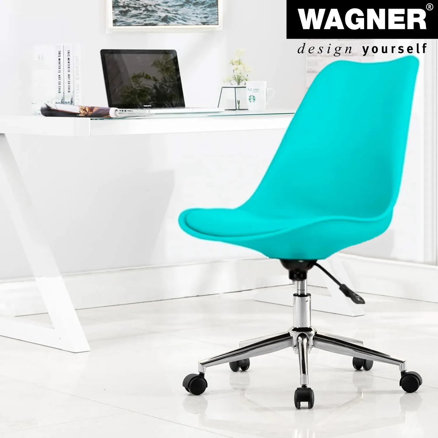 Wagner 01500161 rotella sedia ufficio dura 50 mm con freno