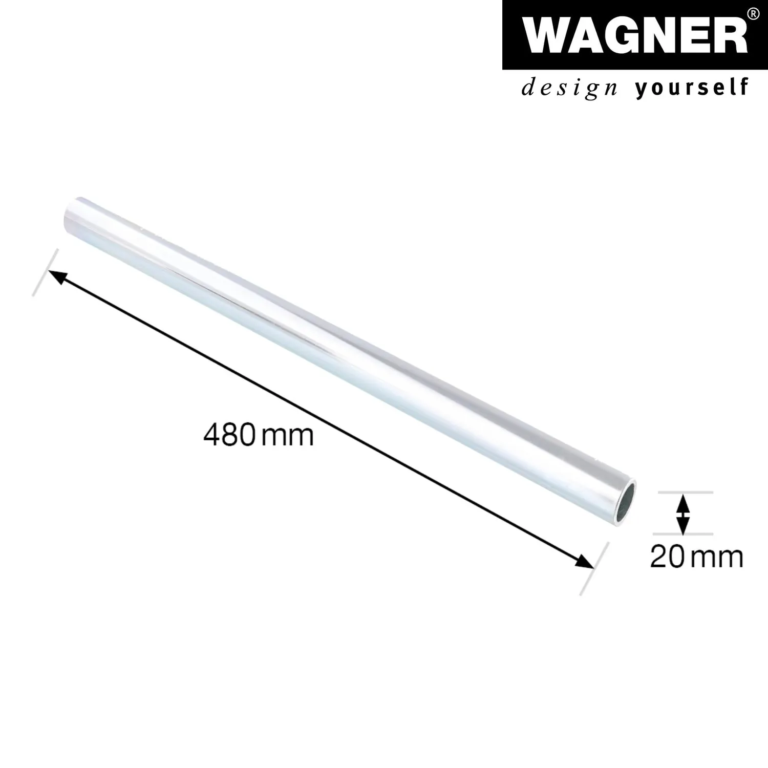 Wagner RO 0413 asse acciaio zincato 20x480 mm