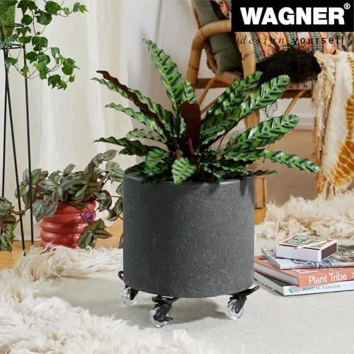 WAGNER Draht 20096101 sottovaso ruote Ø33 cm 60 kg nero