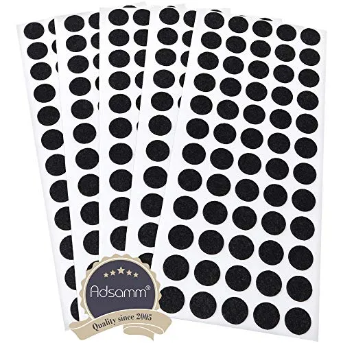 Adsamm feltrini ultrasottili neri Ø14mm 300 pezzi 1,5mm