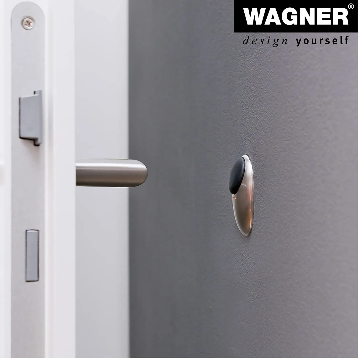 Wagner Uovo 15513511 fermaporta muro Ø59 zinco inox