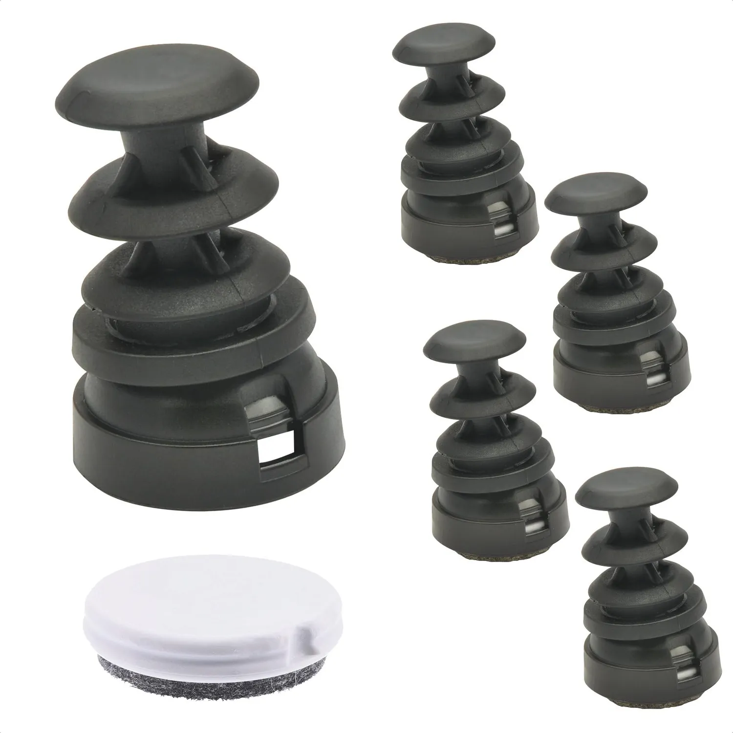 WAGNER QuickClick Inserto DUO Feltro 16/20 mm Set 4 Pezzi Lana