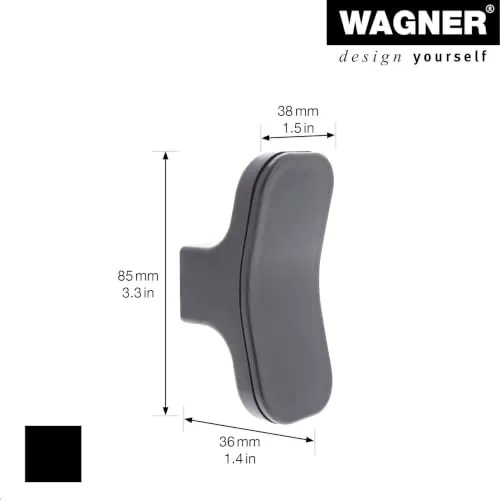 Wagner hooks4home T-Design EH 0480 gancio parete 85 mm plastica