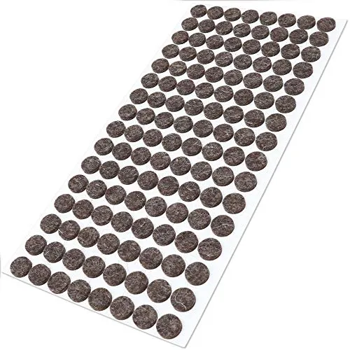 Adsamm Quality Feltrini Lana Ø12 mm Marroni 128 Pezzi
