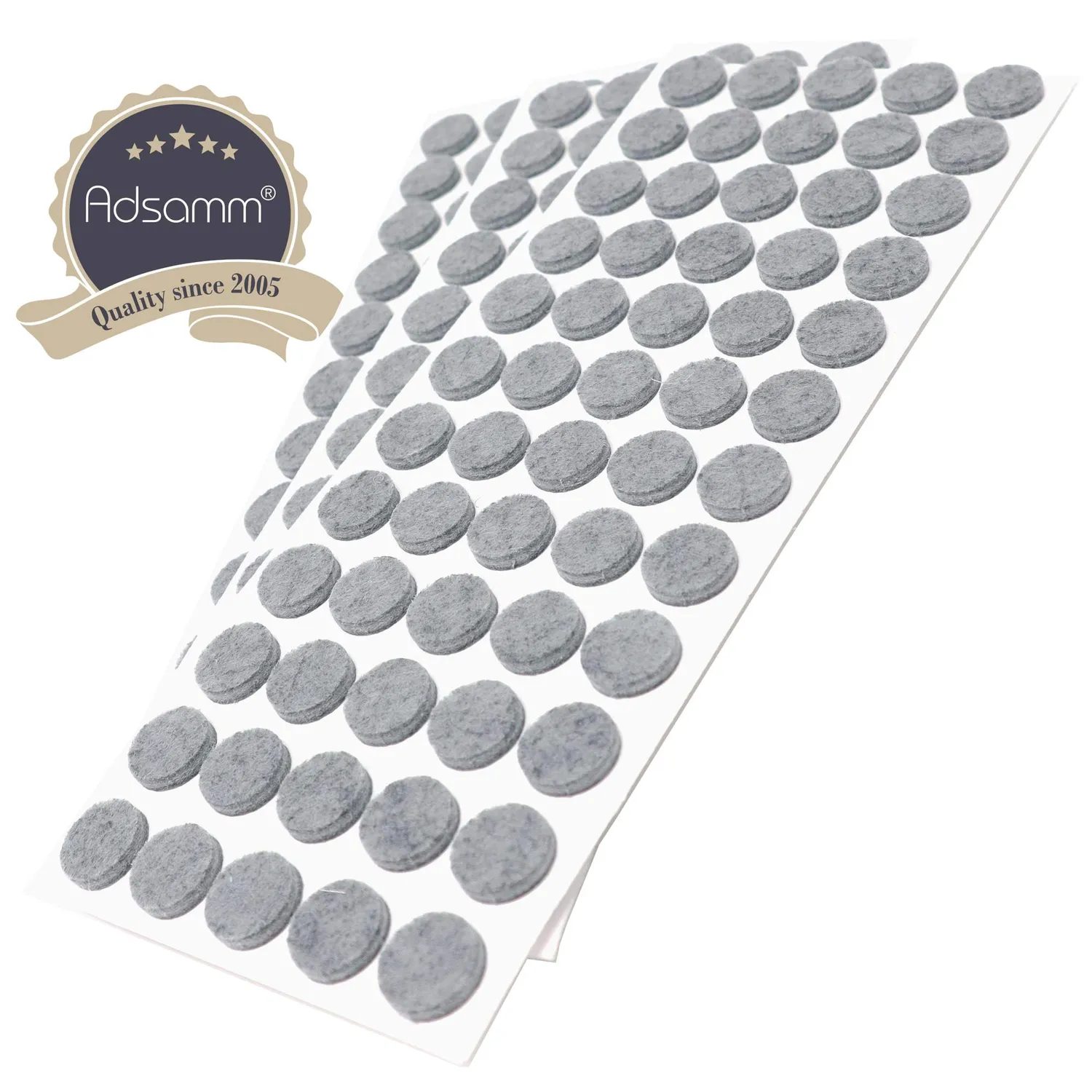Adsamm feltrini ø 14 mm grigi 180 pezzi 3,5 mm