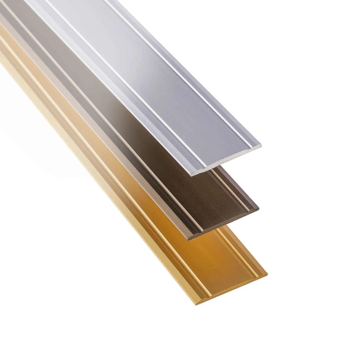 Gedotec Super Flat Profilo Transizione Bronzo 1000x30 Autoadesivo
