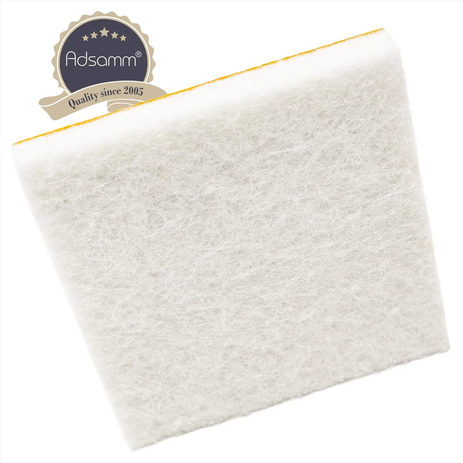 Adsamm Feltrini Autoadesivi 40x40 mm Bianchi 4 Pezzi Spessi