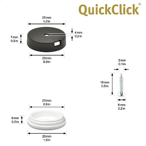 Wagner QuickClick 15785700 feltrini avvitare Extreme 4pz Ø25 mm