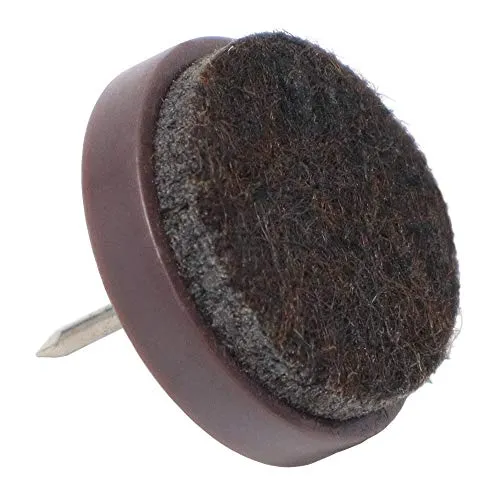 Adsamm Feltrini con Chiodo Marroni Ø 24 mm 4 pz