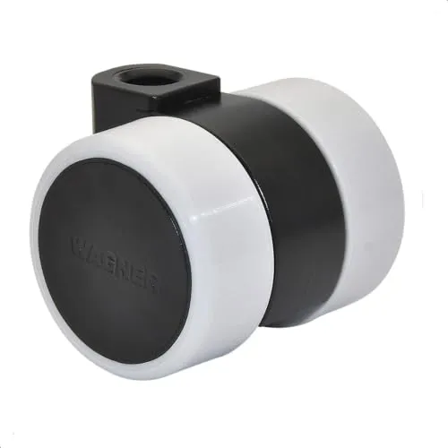 Wagner Design 01024101 RO 0241 doppio rullo nero 38 mm 1 pz