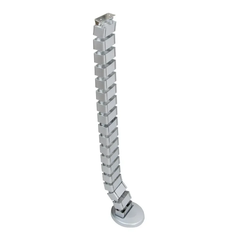 Emuca 3196725 Colonna Passacavi Verticale Argento 18 Segmenti