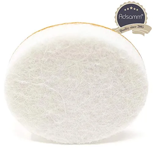 Adsamm Quality Ø 34 mm feltrini autoadesivi 16 pezzi bianchi 5,5 mm