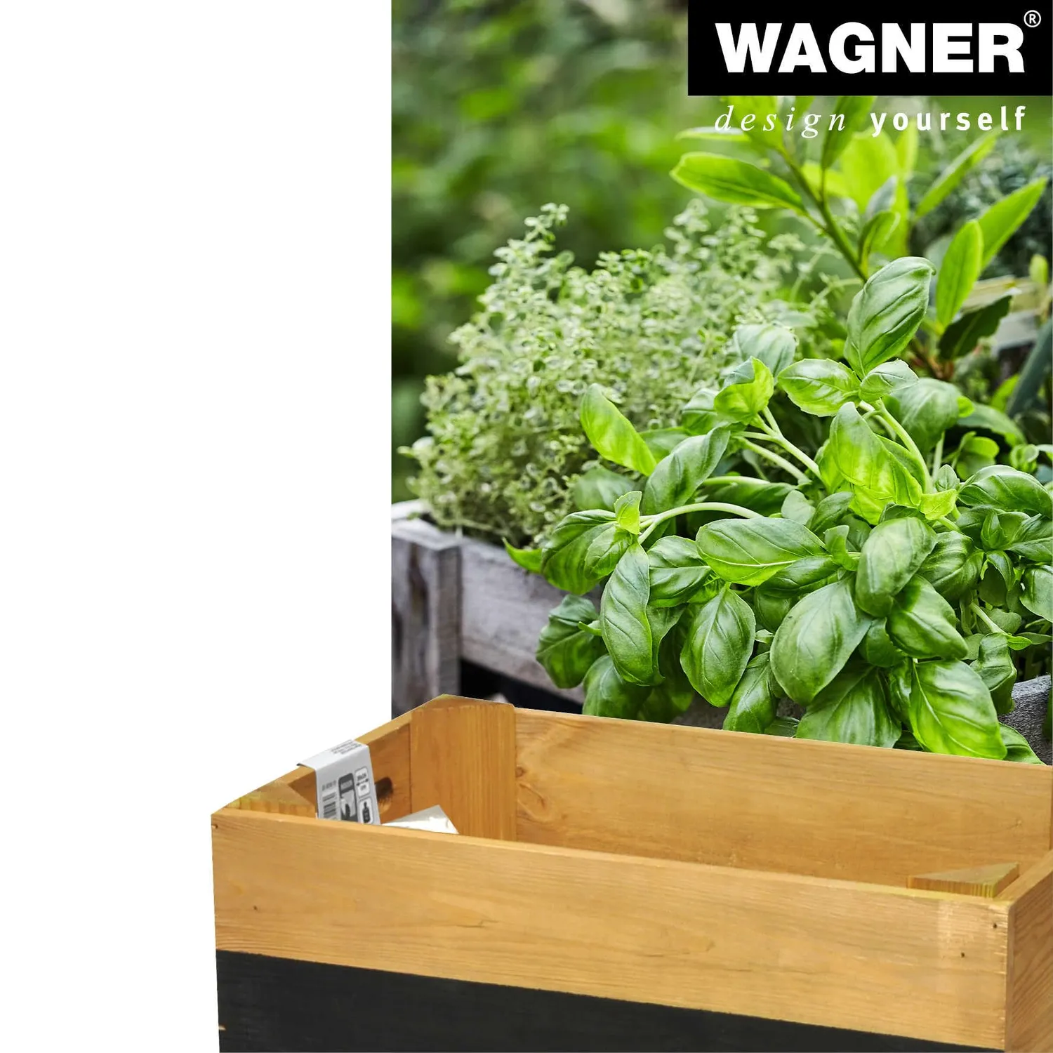 Wagner GreenFamily HerbBOX fioriera legno 39x24 cm marrone