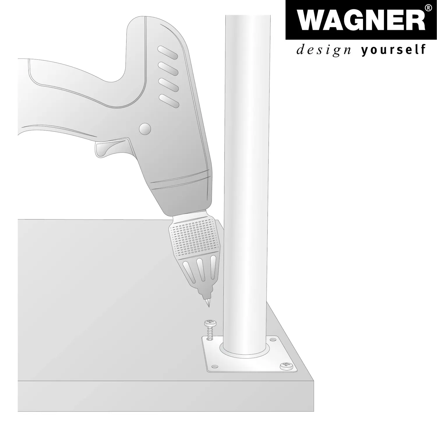 Wagner Telescope ST 1827 gamba 160-250 mm grigia 1 pezzo