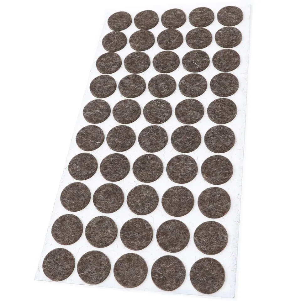 Adsamm Quality Feltrini Lana Ø22 mm Marroni 50 Pezzi