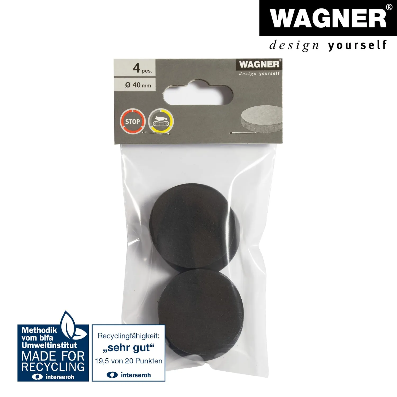 Wagner 15194099 EH 1940 piedini antivibrazione lavatrice 4 pz