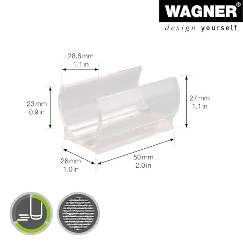 Wagner EH 0684 tappo tubo rotondo 4 pezzi trasparente