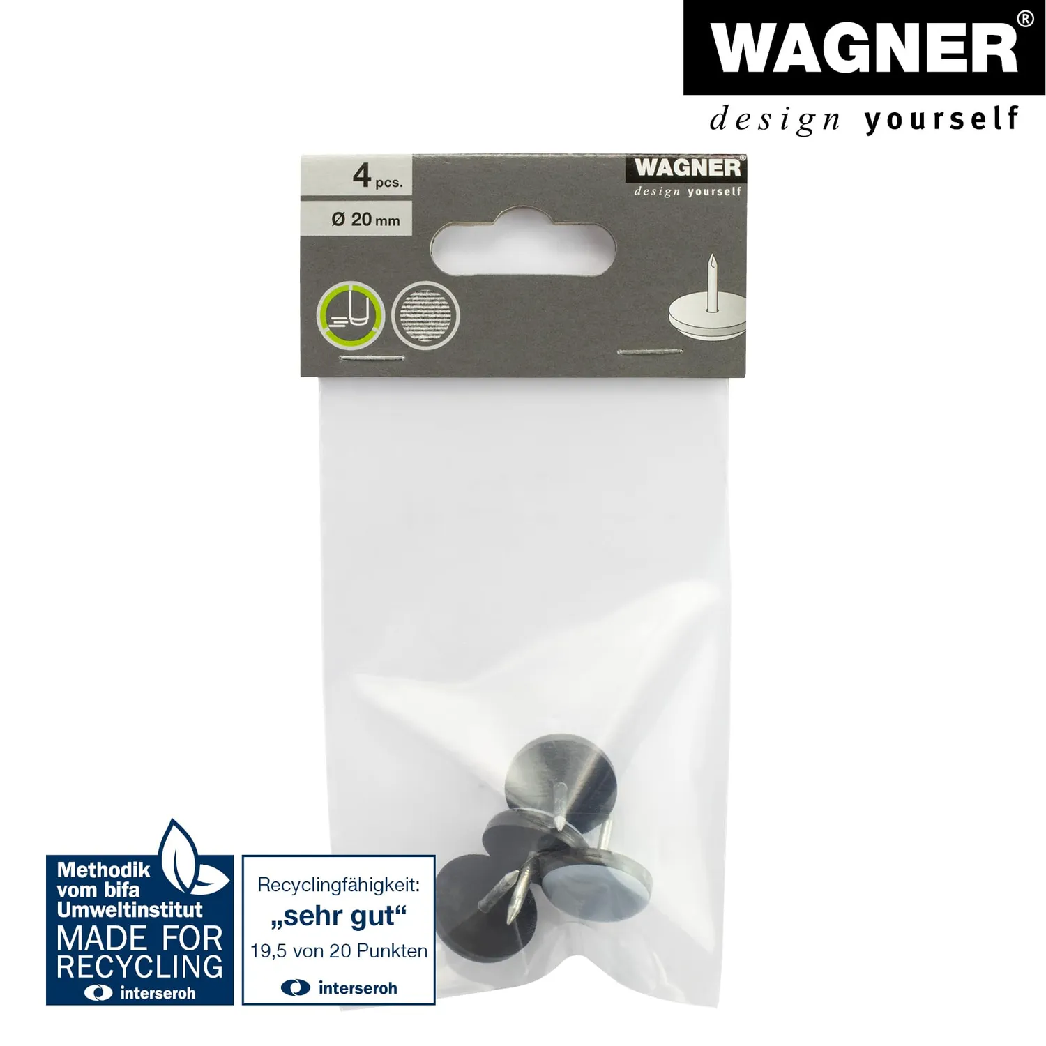Wagner EH 1820 15182099 pattini PTFE da chiodo 4 pezzi scorrevoli