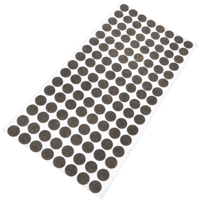 Adsamm feltrini ultrasottili marroni 12 mm 128 pezzi viscosa 1,5 mm