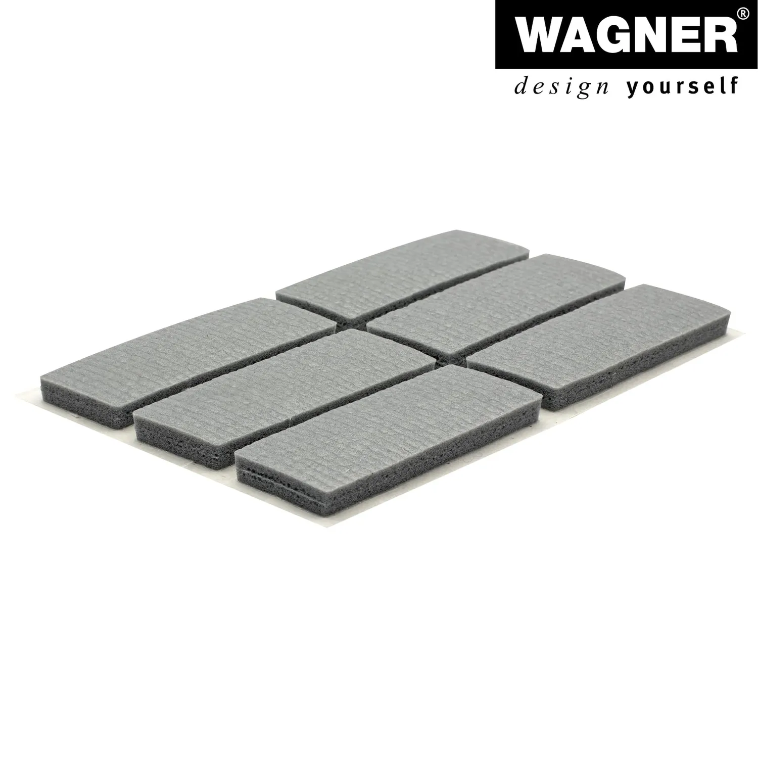 Wagner Soft Pads 16034499 paracolpi EVA grigi 16x44 mm 12 pezzi