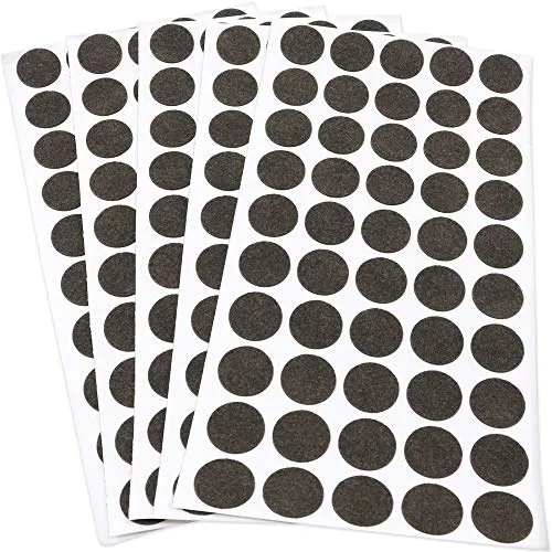 Adsamm Feltrini Autoadesivi 20x20 mm Marrone 250 pz Ultrasottili