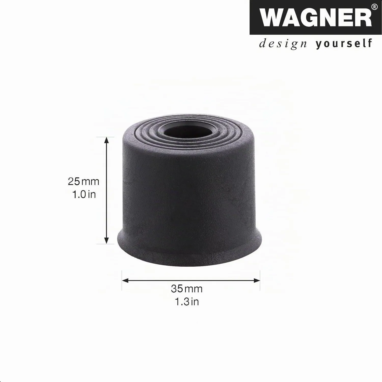 Wagner Vulkano Small EH 5233 fermaporta parete gomma 1 pz
