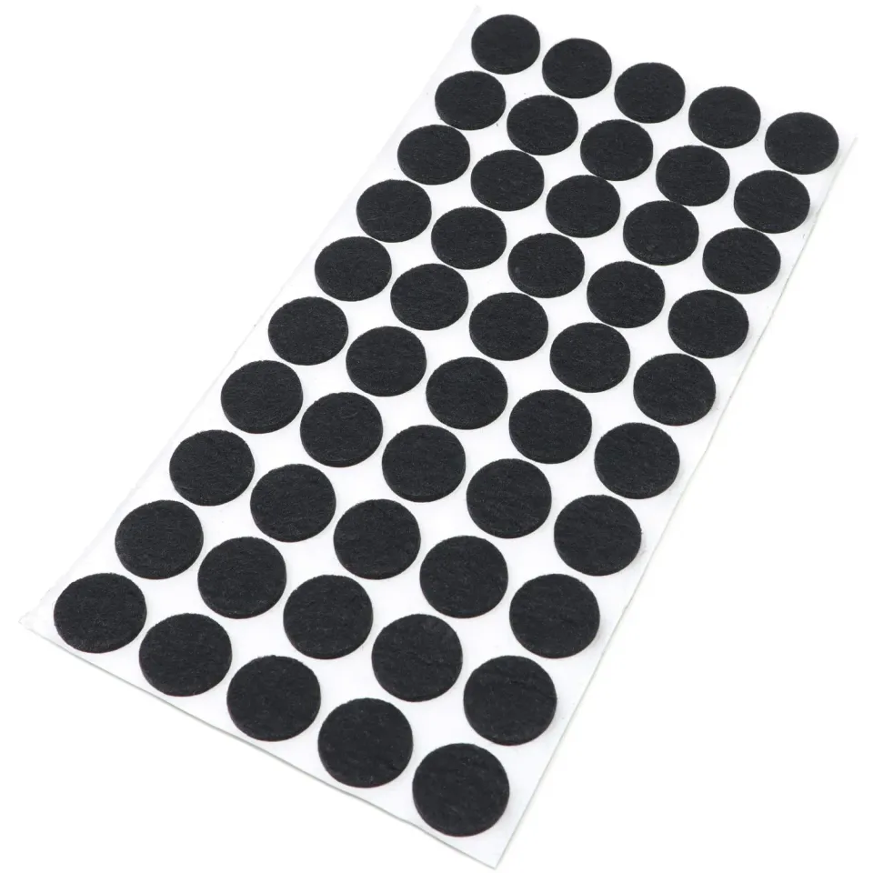 Adsamm feltrini autoadesivi neri Ø20 mm 50 pezzi