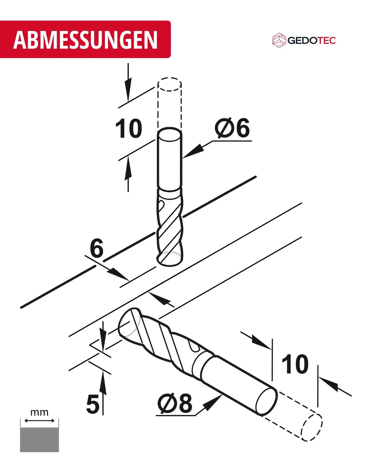 Gedotec Matrix Runner UM A30 guide cassetti 270 mm 1 paio