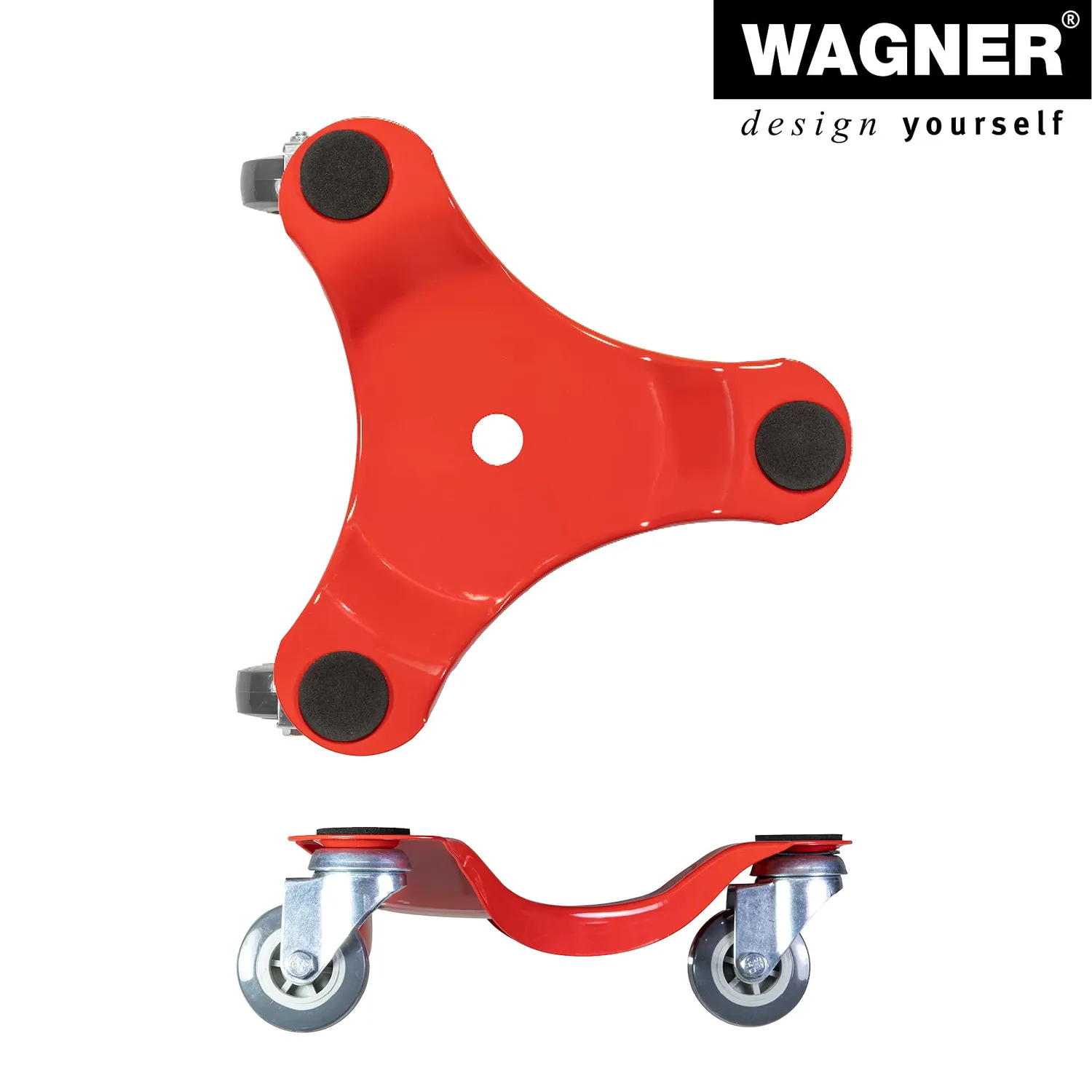 Wagner MM 1196 carrello mobili 25x25 cm portata 100 kg 3 ruote