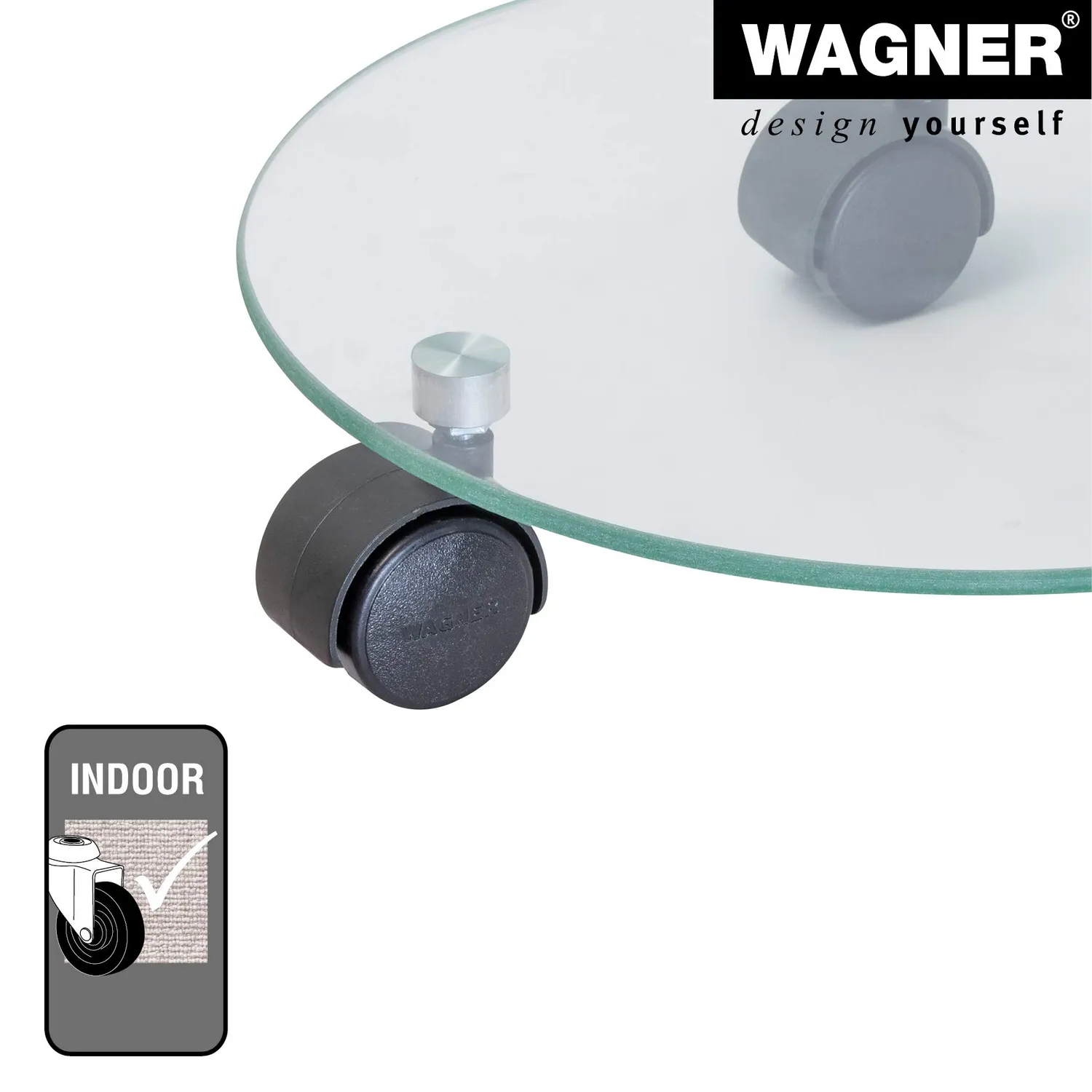 Wagner Vetro 20016501 carrello per piante Ø28 cm vetro