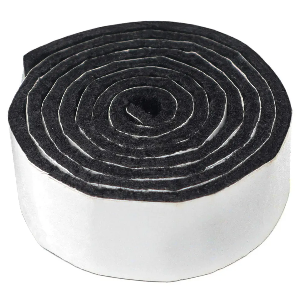 Adsamm rotolo feltro autoadesivo 24x1000 mm nero 1 pezzo 3,5 mm
