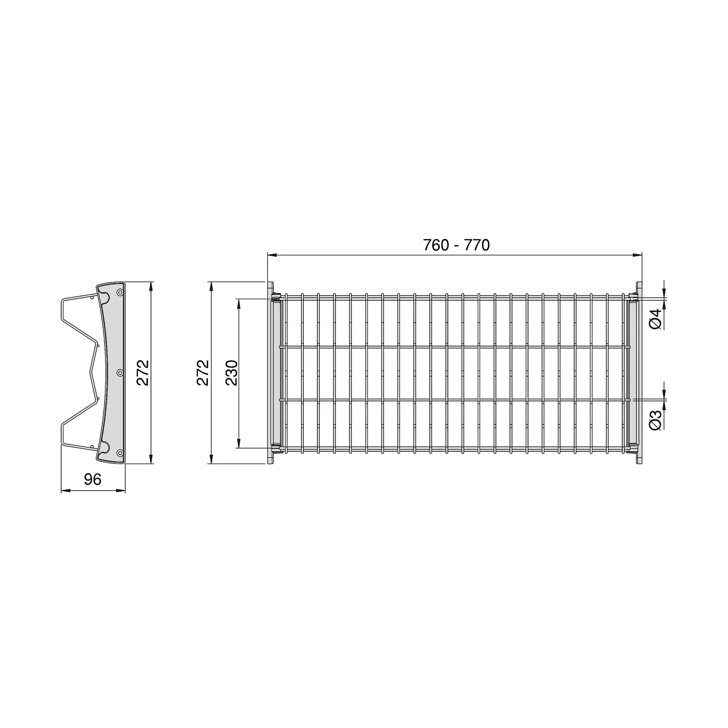 Emuca scolapiatti pensile acciaio 80 cm 28 piatti