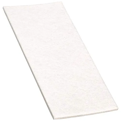 Adsamm foglio feltro autoadesivo 80x180 mm bianco 1 pezzo 3,5 mm