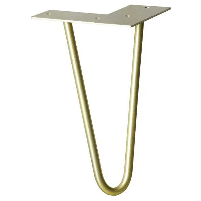 WAGNER HAIRPIN LEG gamba tavolo 20 cm oro acciaio 1 pezzo