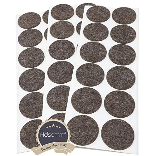Adsamm Quality Feltrini Lana Tondi Ø 40 mm Marroni 36 pz 3 mm