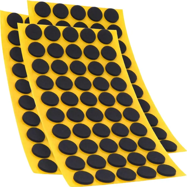 Adsamm Gommini Antiscivolo Tondi Ø 16 mm Nero 150 pz Gomma EPDM