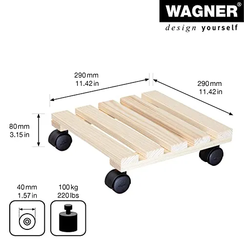 Wagner Paletti 20003701 Carrello Piante 29cm Naturale