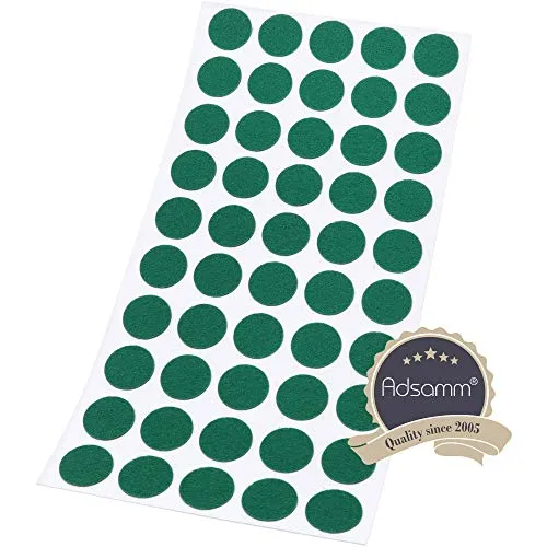 Adsamm Feltrini Ultrasottili Ø16mm Verde 50pz 1,5mm