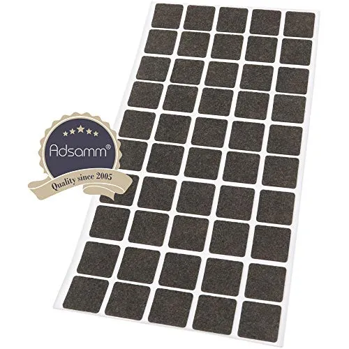 Adsamm ultrasottili 20x20 mm feltrini marroni 50 pz 1,5 mm