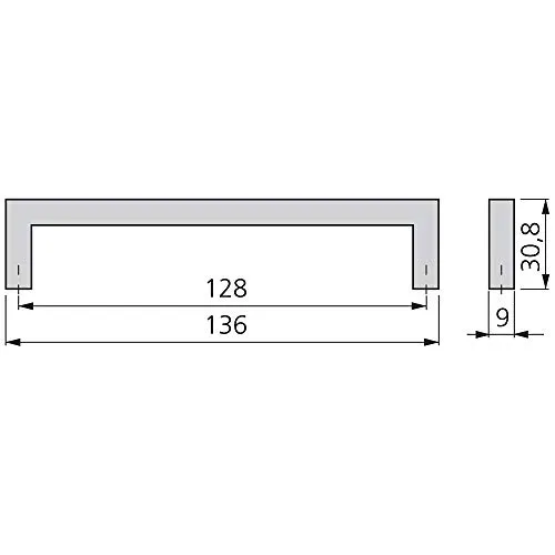 Emuca Frontino 20 maniglie 128mm nichel 5pz