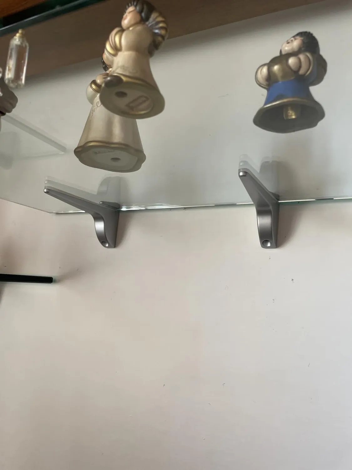 Gedotec Pinocchio reggimensola vetro argento 2 pezzi 50 kg