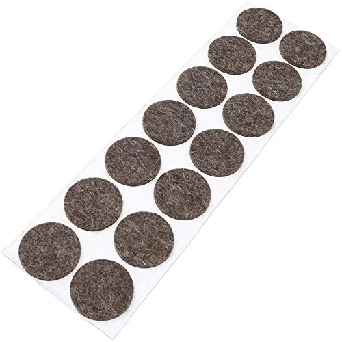 Adsamm Quality feltrini lana Ø 32 mm marrone 14 pezzi 3 mm